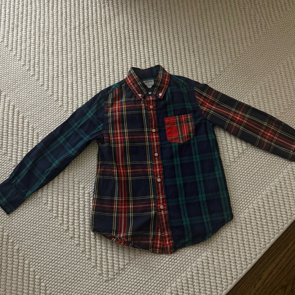 Crewcuts Multicolor Plaid Kids Button Down Shirt